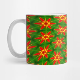 Red Blossom Pattern Mug